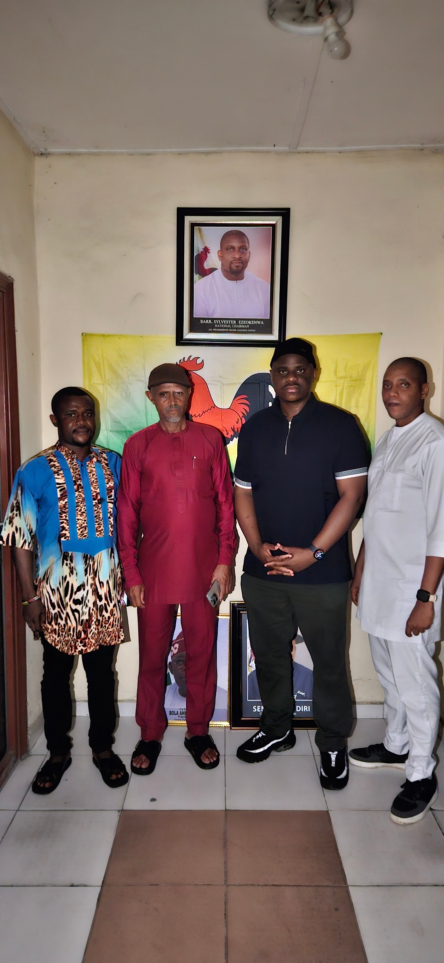Stakeholder photo at the APGA Bayelsa State secretariat